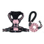 Pet dog chest back anti impact reflective vest style chest back large medium cat dog chest back traction rope set dog harness