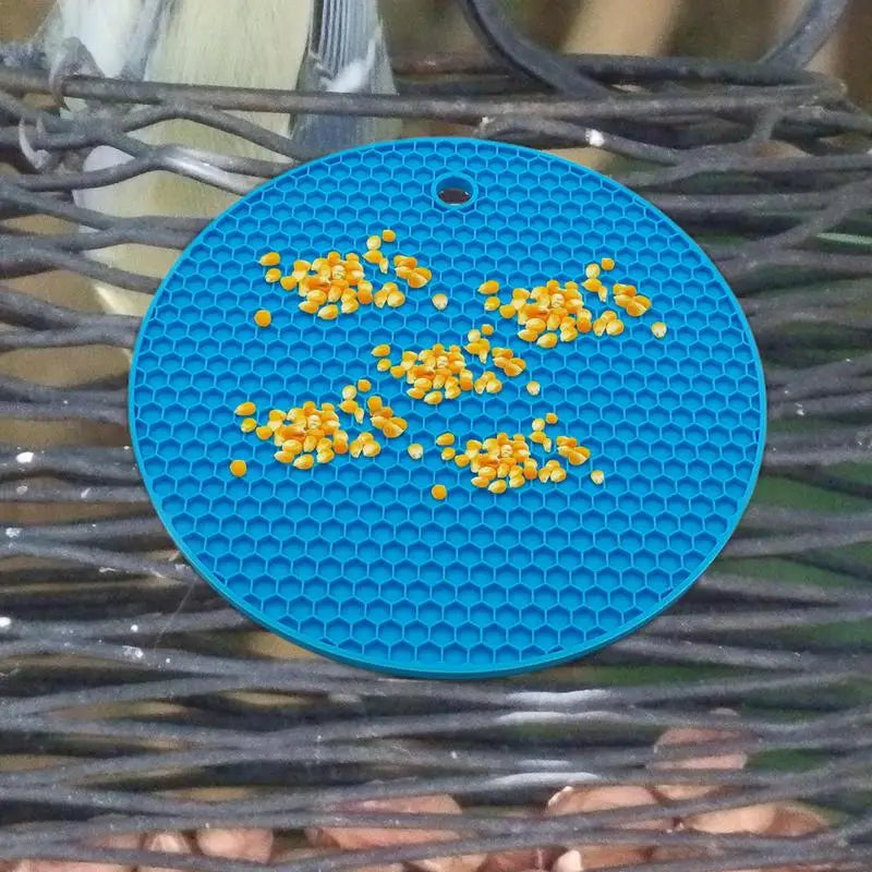 Bird Enrichment Toys Slow Feeding Pet Parakeets Mat Pet Parrot Food Slow Eating Mat For African Grey Parrots Conures And Budgies