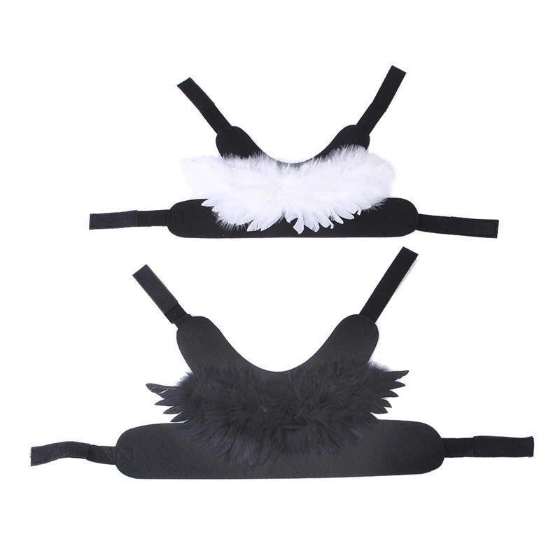 Angel Wings Pet Dogs Accessories Festival Halloween Puppy Costume Clothes Black White Cosplay Jacket Luxury Designer Pet Items