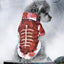 Cat Halloween Costumes Spooky Pet Blood Shirt Printed Pet Dog Clothes Bloody Skeleton Clothes Dress up for Small Medium Large
