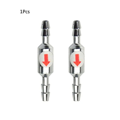 Stainless Steel Fish Aquarium Air Pump Check Valve One Way Non-Return Check Valve Aquarium Co2 System Air Pump Accessories