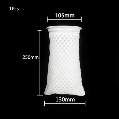 Anti Overflow Aquarium Filter Bag with Frame Washable Reusable Mesh Foam Carpet Sock Bag for Fish Marine Filtration System Hot