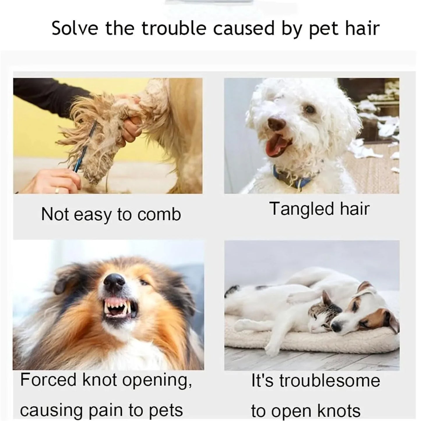 5pcs Pet Knot Cutter, Colorful Perfect De-tangling Tool For Cats, Small And Sharp Grooming Knot Remover