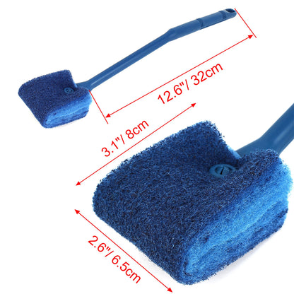 UXCELL Aquarium Cleaning Brush Double Sided Head Sponge Household Window Glass Algae Cleaner Scrubber Fish Tank Clean Tools
