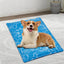 Cooling Dog Bed Pet Blanket Mat Pad Breathable Pad Blanket Puppy Kitten Summer Cool Playing Mat For Small Medium Pets Cats