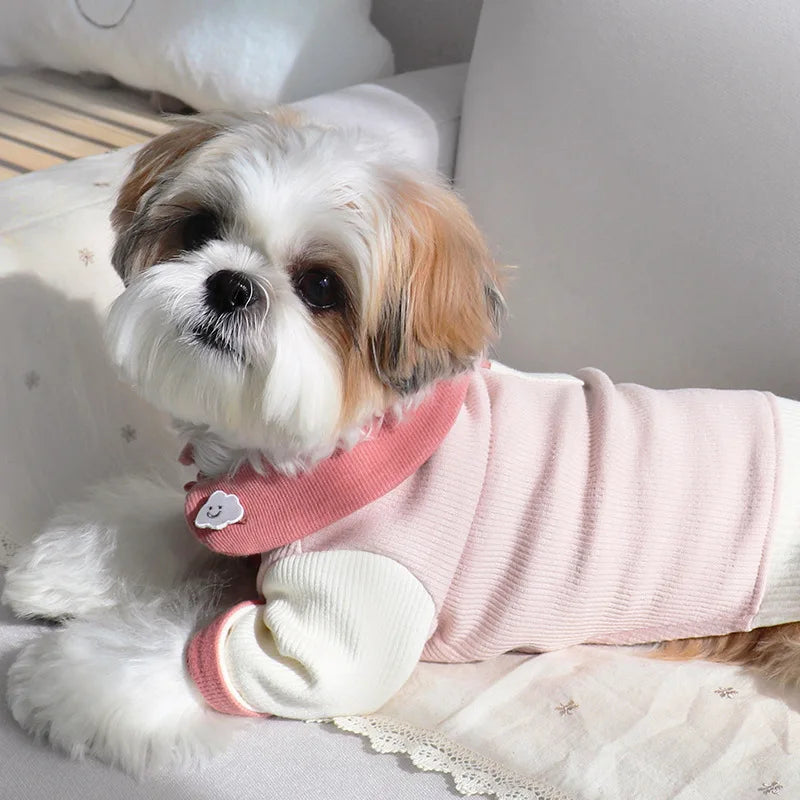 Fashion Thin Dog Hoodies Clothes for Dogs Solid Dog Coat Cotton Undershirts Kitten Puppy Sweatshirt Chihuahua Girls Dog Costume