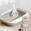 Cat Litter Box Portable Bedpan Removable Semi Closed Kitty Litter Pan Potty Toilet for Rabbit Medium Large Cats Small Animals