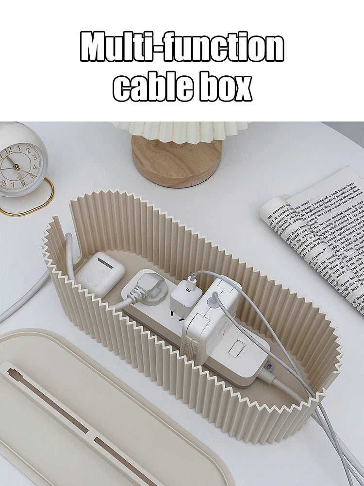 Household Socket Board Storage Box, Multi-Functional Cable Management Box, Wire, Data Cable, Multi-Purpose Storage And Finishing