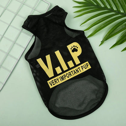 Sports Mesh Pet Clothes for Cats Number Print Sphinx Cat Vest Unisex Ice Cool York Dog Overalls Breathable Puppy Summer Clothing