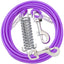 Steel Wire Dog Tie Out Cable, Dog Runner for Yard, Durable Superior Clips, Silver Dog Chains