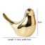 Gold Ceramic Bird Figurines Home Decoration Accessories Golden Bird Figures Fashion Wedding Ornaments Room Decor