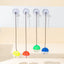 Cat Toy Stick Feather Wand With Bell Mouse Cage Toys Plastic Artificial Colorful Cat Teaser Toy Pet Supplies Random Color