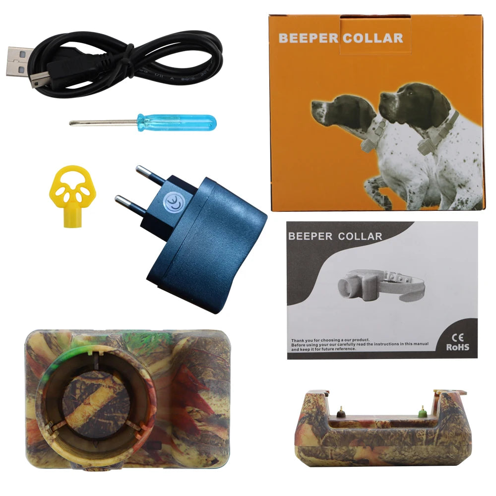 Professional Hunting Dog Beeper Collars Rechargeable Dog Training Collar 8 built-in Beeper Sound Sports Training Hunting Collar