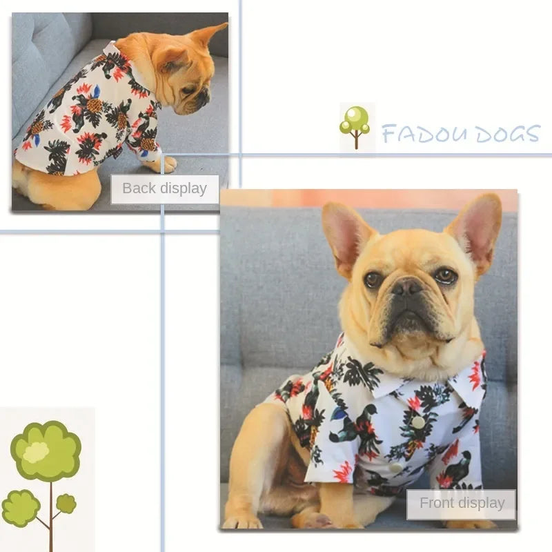 Fashion Pet Clothes Cute Fruit Pattern Dress T-shirt Summer Shirt Puppy Print Vest Outfit Apparel Small Medium Dog Clothes
