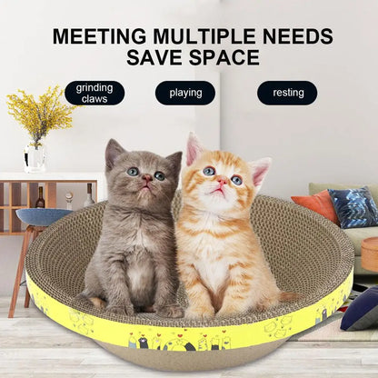Bowl-shaped Crumb-free Corrugated Paper Cat Scratching Board And Cat Bed Wear-resistant Environmentally Friendly And Safe Claw