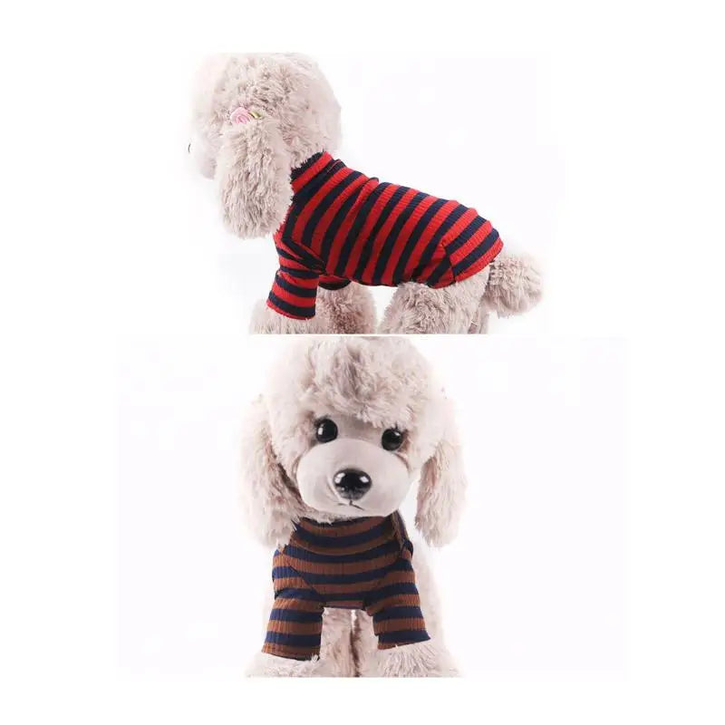 Dog Spring, Autumn, and Winter Bottom Sweater with Elastic Cotton for Comfortable Small and Medium sized Pet Cat and Dog Sweater