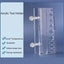 Transparent Acrylic Aquarium Bracket Holder for Scissor Tweezers Shovel Kit Water Tubes Fixed Clip Aquarium Maintenance Tools