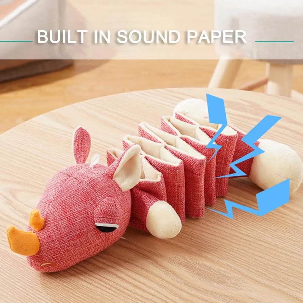 Plush Squeaky Dog Toys Teeth Cleaning Sound Pet Dog Toys Animal Shape Squeaky Dog Chew Toy For Puppies Puppy Squeaker Toys