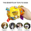 Plush Dog Vocal Toy Ball Funny Interactive Pet Toys with Bells Cleaning Tooth Chew Toy For Small Large Dogs Cats Puppy Plaything