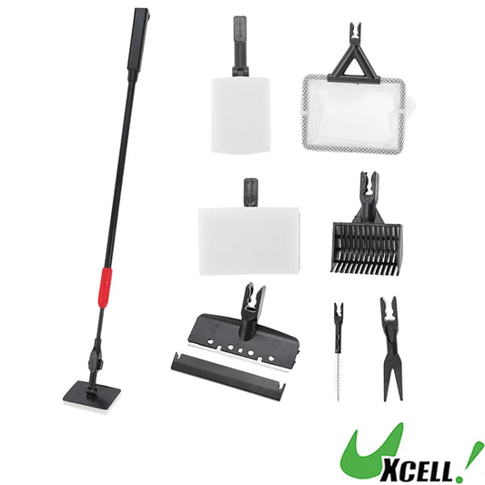 UXCELL Fish Tank Cleaning Tools 7 in 1 Fish Tank Cleaning Tools Multifunctional Aquarium Cleaning Kit