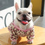 Lovely Leopard Pet Dog Clothes Soft Flannel Winter Puppy Overalls York Dog Cartoon Printing Sphinx Cat Sweatshirt Drop Shipping