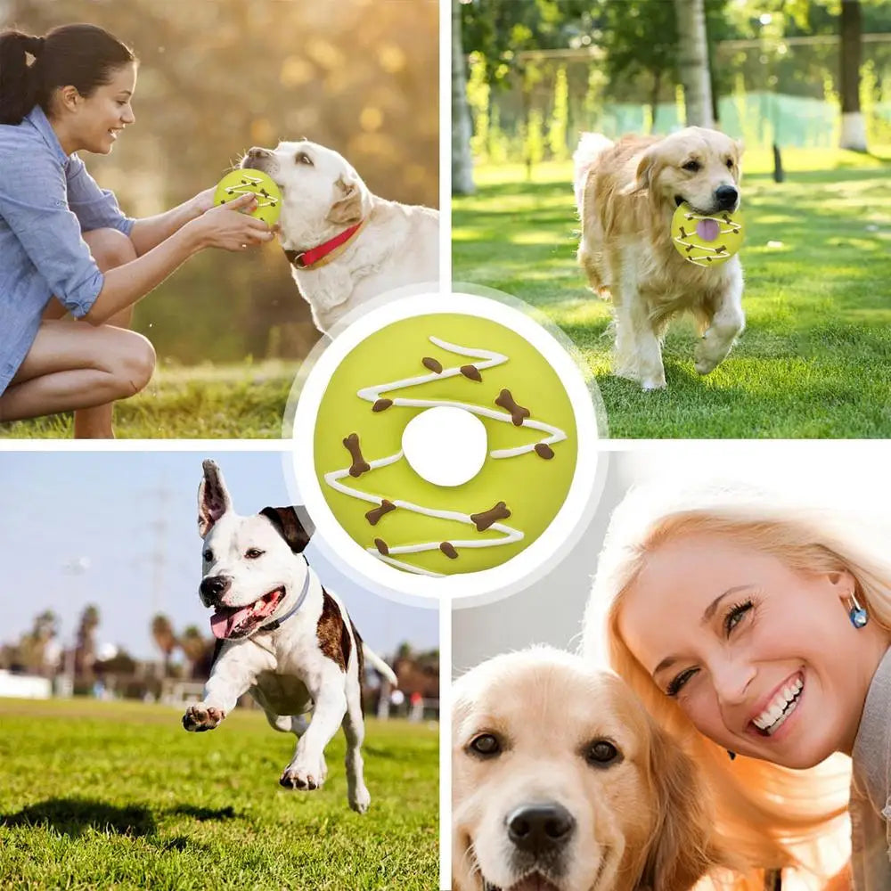 Dog Squeaky Toy Assorted Donut Dog Toy With Squeakers Soft Pet Toy For Puppy Durable Dog Toy For Exercise Chewing Ability And