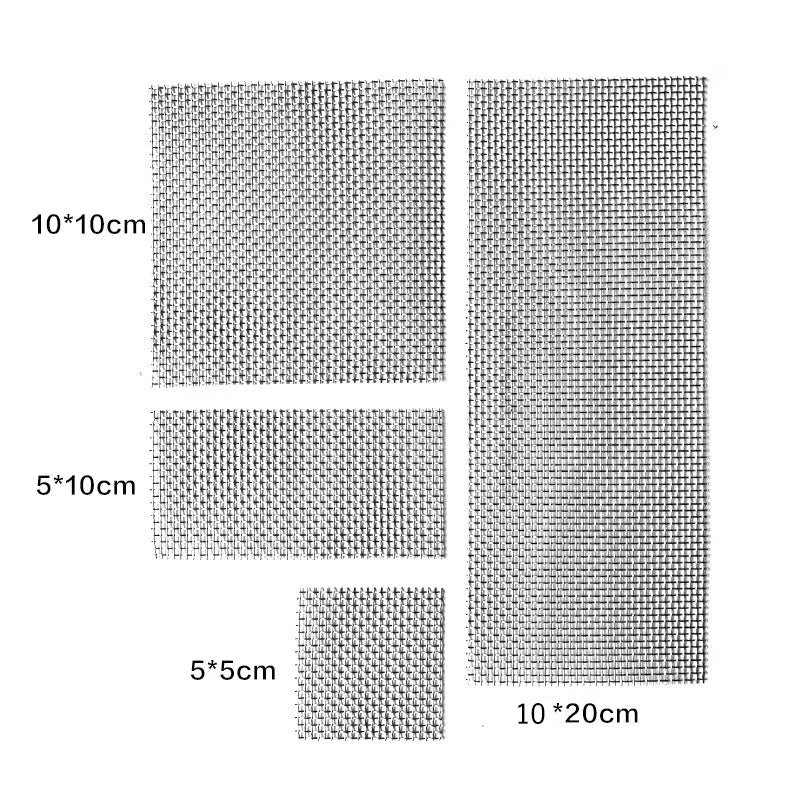 2PCs Stainless Steel Wire Mesh Pad Aquarium Fish Tank Decoration Plants Moss Net Decor 8x8 cm Fish Aquarium Decor Accessories