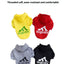 1 Piece Autumn and Winter Small Dog Cat VIP Teddy Pet Clothes Hooded Fleece Sports Two Legs Hoodie