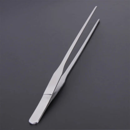 27cm Black Stainless Steel Curved Aquarium Tweezers Aquarium Plants Tweezer Straight Fish Tank Cleaner aquarium accessories