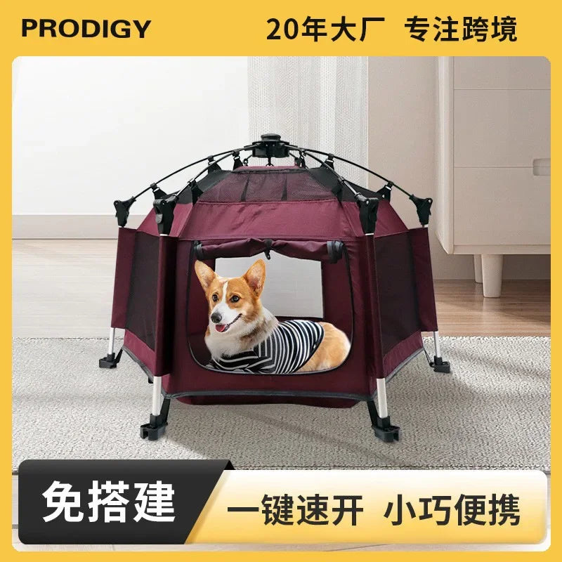 Amazon new pet tent foldable removable outdoor beach home indoor cat tent dog kennel