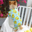 Dog Jumpsuit Puppy Dog Onesies Clothes Cat Dog Soft Pajamas Cute Duck Printed Pet Shirt Bodysuits for Teddy Pomeranian Apparel