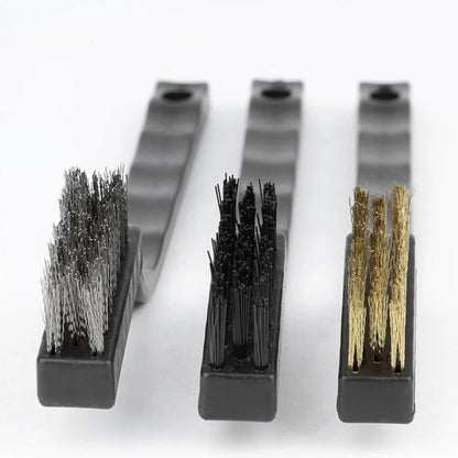 13cm Steel Wire Brush Aquarium Algae Cleaning Brush Nylon Brush Aquarium Cleaner Fish Tank Stain Cleaning Tools Accessories 3pcs