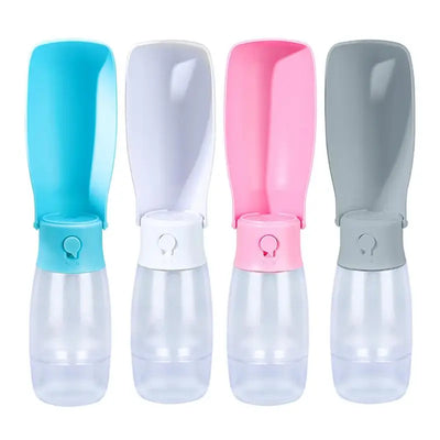 Dog Travel Water Bottle Puppy Water Bowl with Food Container Water Dispenser Foldable Pet Water Bottle Dog Water Bowl Portable