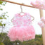 Lace Chiffon Dress for Small Dog Cat Lovely Floral Dress Pet Party Birthday Costume Dog Wedding Dress Cute Dog Clothes in Summer