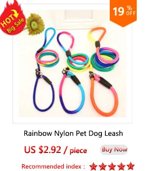 130cm Long Adjustable Large Dog Pets Leash Double Colors Canvas Double Row Nylon Dog Collar For Medium Large Dogs Pet Supplies