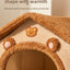 The kennel is universal in all seasons, the house type is small, the dog can be dismantled and washed, the dog house cat litter