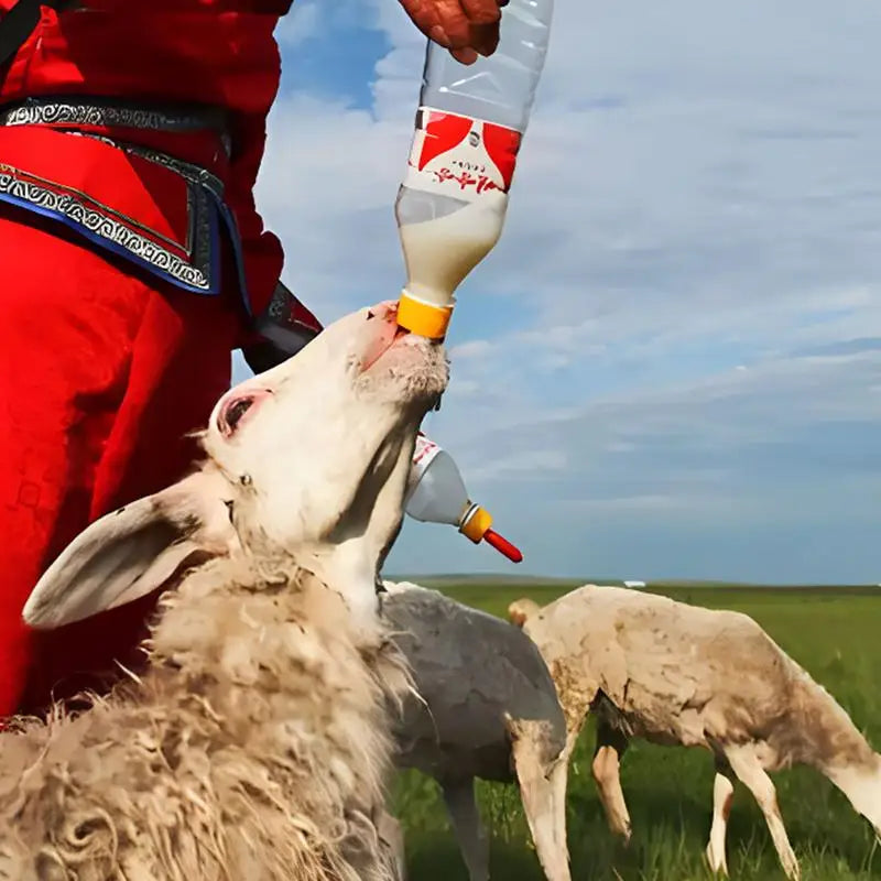 Feeding Milk Drinking Nipple Plastic Connect With Sprite Cokes Bottle Milk Drink Soft Pacifier For Sheep Goat Lamb Dog