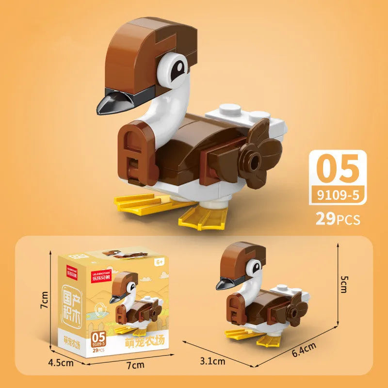 Insect World Animals Scorpion Mantis Ants Spider Birds Marine Animal Building Blocks Toys Desktop Ornaments Bricks Kids Gift