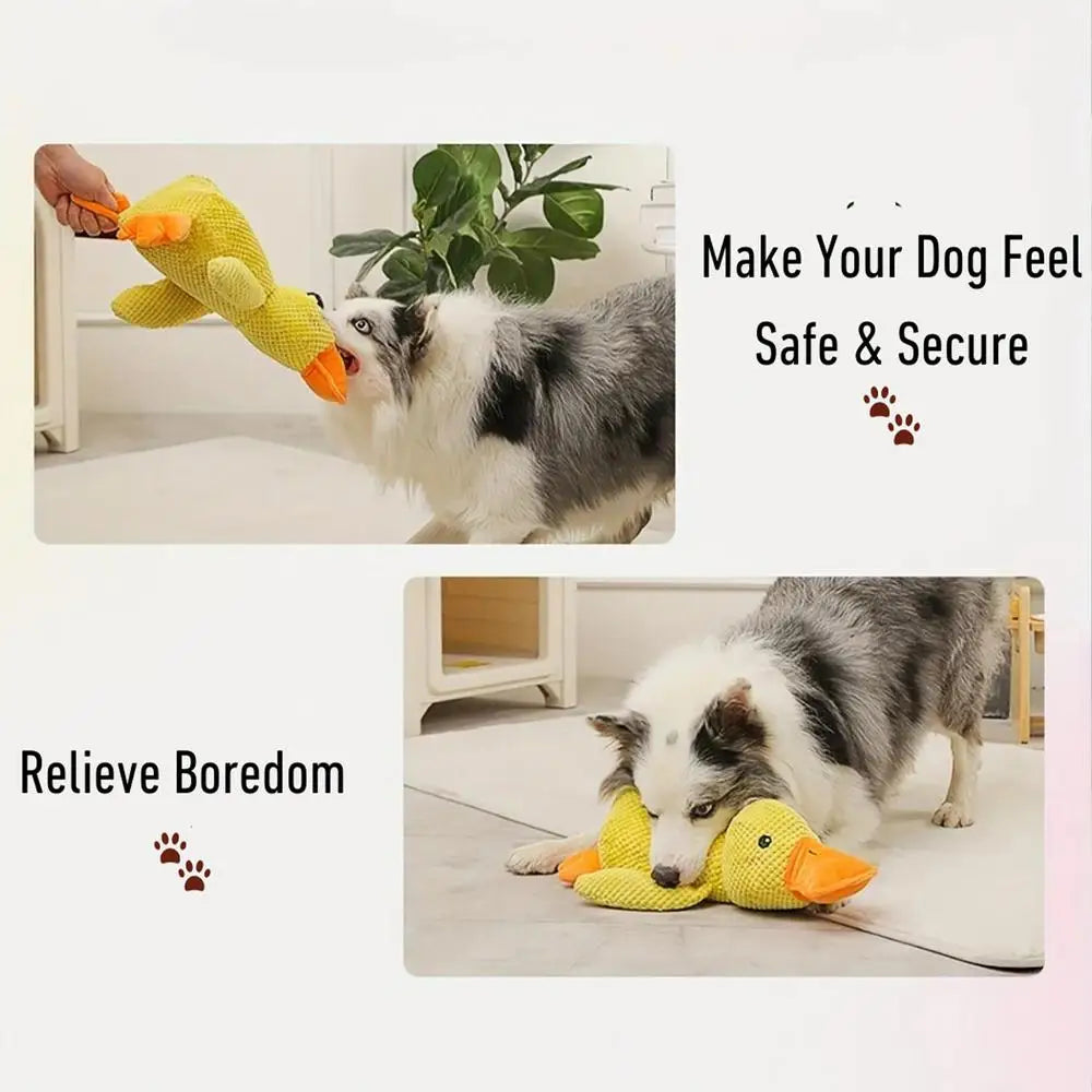Pet Plush Toy Calming Duck Plush Toy Calming Duck Dog Toy Pet Teeth Cleaning Chew Pillow Toy Puppy Plush Pillow Toy Pet Supplies