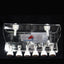 Red Starfish 4/6/8 Way Soft Tube Fixture Holder Aquarium Transparent Soft Hose Dosing Pump Soft Tube Rack Fish Tank Accessories