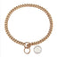 Gold Chain Dog Collar 10mm Fashion Dog Cuban Link Pet Gold Necklace Metal Puppy Jewelry Bulldog P Chain Pet Training Slip Collar