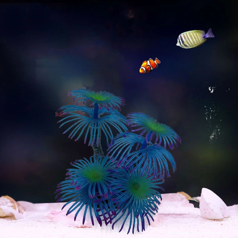 Artificial Underwater Coral  Aquarium Fish Tank Simulation Decoration Aquarium Backgrounds Plants Water Grass Accessories Home