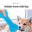 1PC Pet Chew Toy Soft Rubber Bite-resistance Bone Shape Teeth Grinding Chewing Toys for Small Dogs Training Pet Supplies
