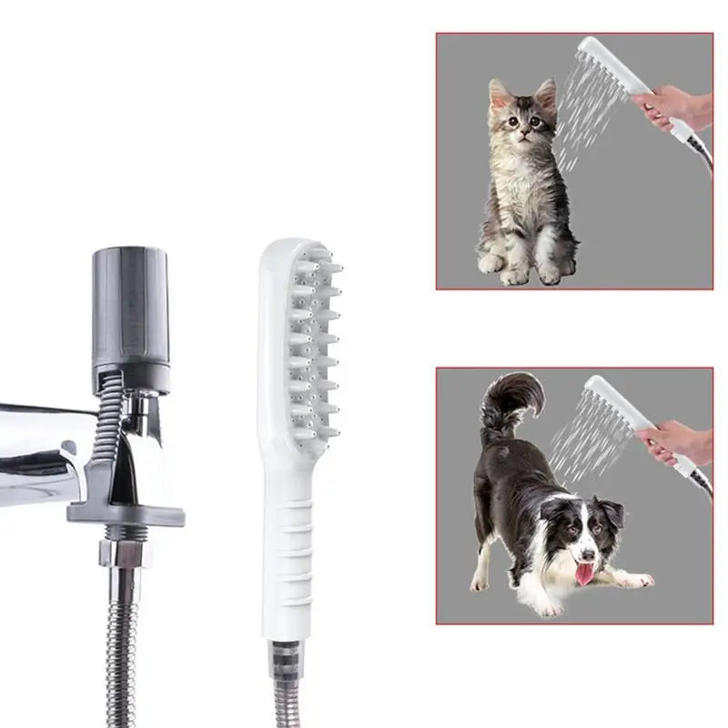 Pet Shower Sprayer Multifunctional Dog Bathing Massage Sprayer Indoor Outdoor Pet Cleaning Showerhead For Bathroom Toilet Garden