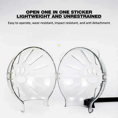 Transparent Cat Muzzle Anti Bite Transparent Cat Head Cover Breathable Clear Pet Accessories With Magical Sticker Cat Bubble Muz