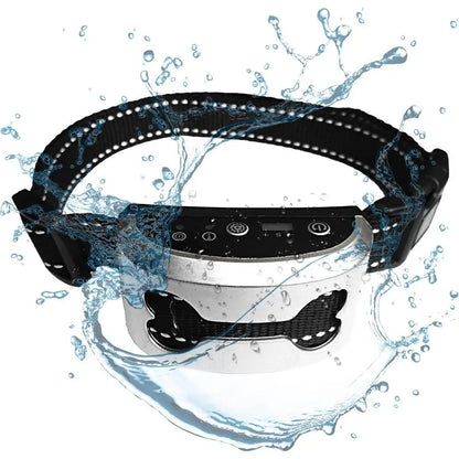 Waterproof IPX4 Auto Anti Barking Collar Vibration Electric Shock Sound Vests Anti Humane Bark Collar Rechargeable ShockSafe Toy