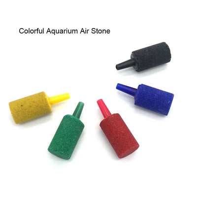 15mmx25mm Small Fish Tank Aquarium Air Stone Oxygen Aerator Increasing Air Bubble Pond Pump Hydroponic Oxygen Supplies Colorful