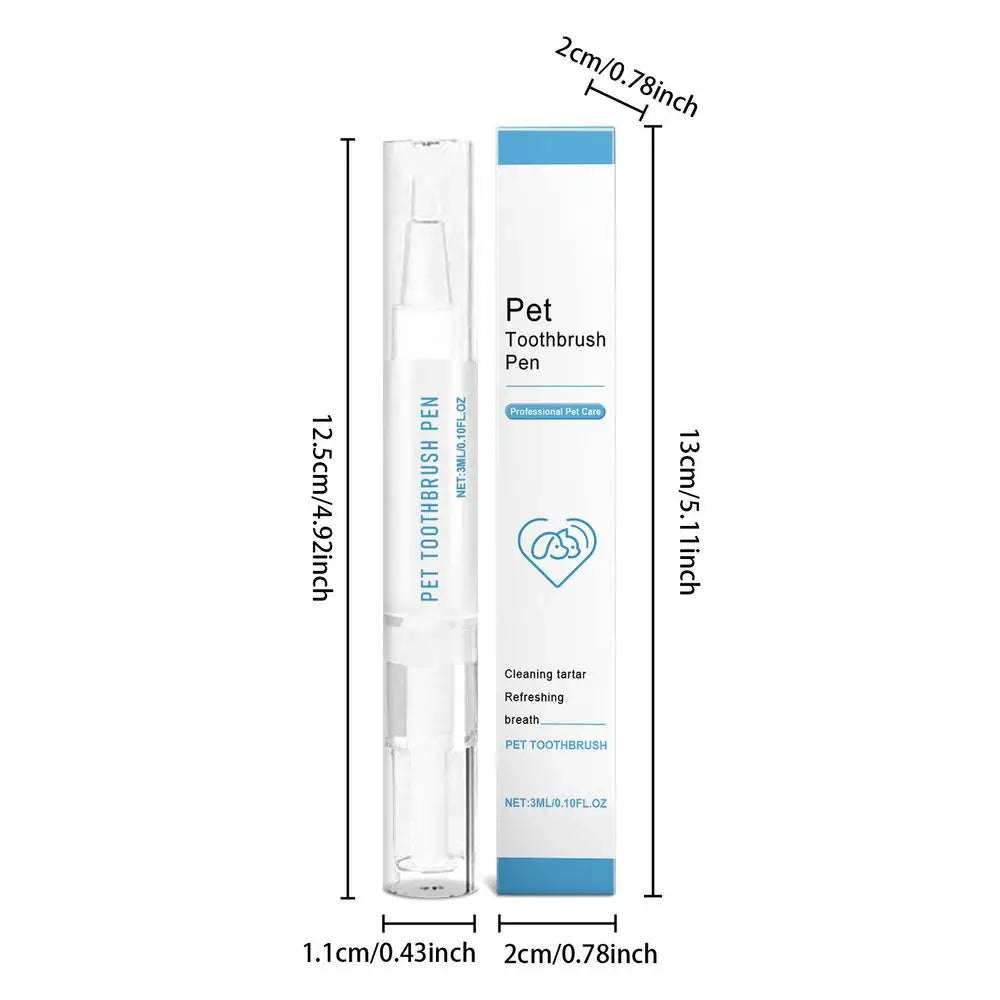 Dog Toothbrush Pen Toothbrush Pen For Cat Cat And Dog Tooth Whiten And Cleaning Toothbrush Pen Brightening Pen For Dog Cats Oral