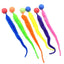 6pcs/set Cat Ball Toy Cat Tail Toy Cat Interactive Ball Creative Fuzzy Toys Bouncy Tails Cat Toy Cat Chaser Toy Kitten Playing