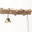 Pepper Wood Parrot Stand Pole Double Layer Toy for Bird Tiger Skin Claw Grinding Beak Grinding Stand Pole Bird Cage Accessories